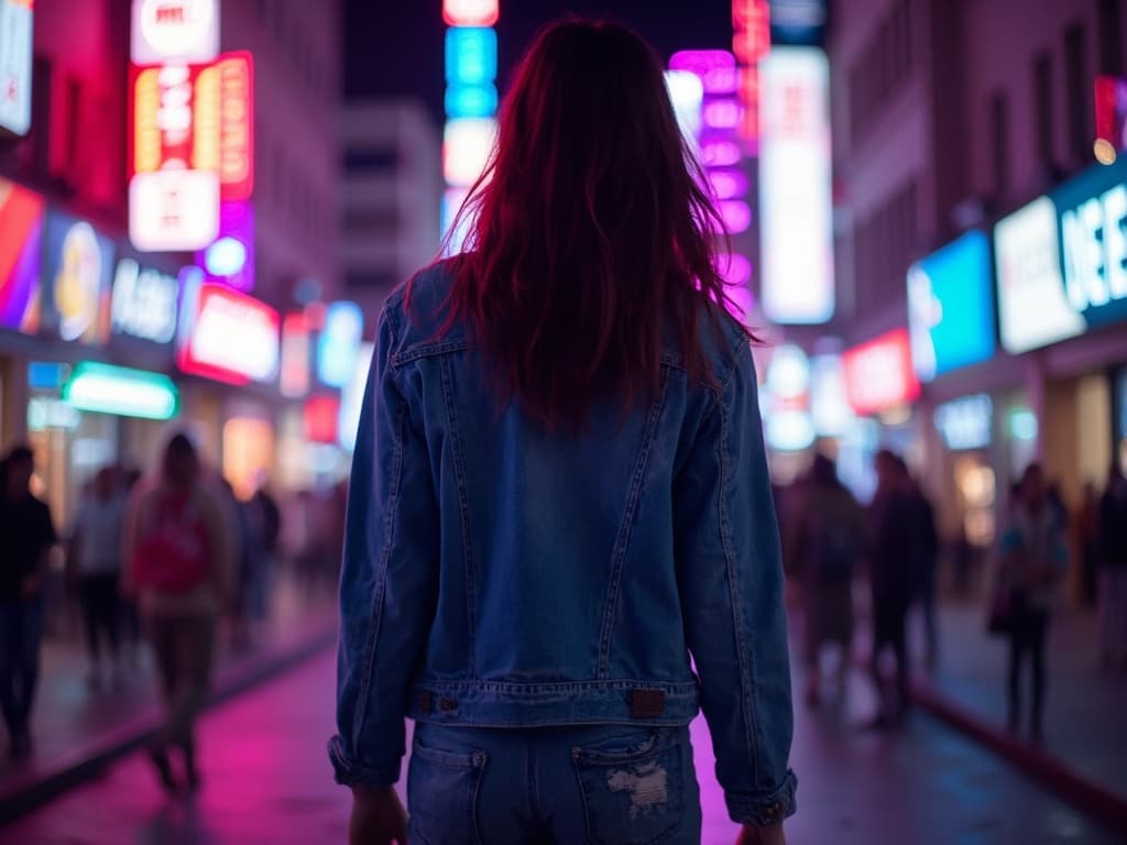 Neon Light Fashion Photography example 6