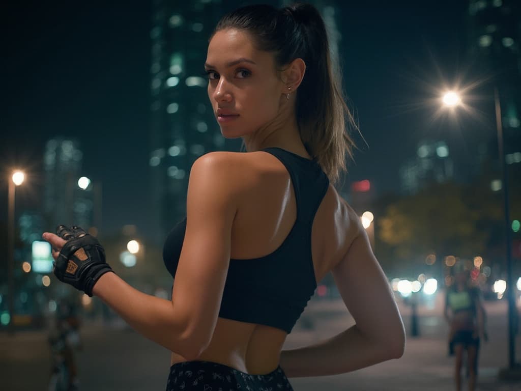 Nighttime Fashion Photography example 5