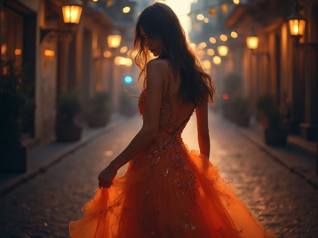 Nighttime Fashion Photography example 2