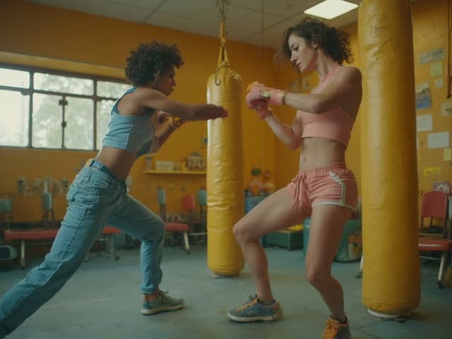 Retro Aesthetic Fashion Photography for Activewear