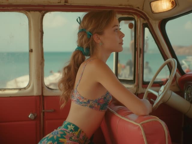 Retro Aesthetic Fashion Photography for Shorts