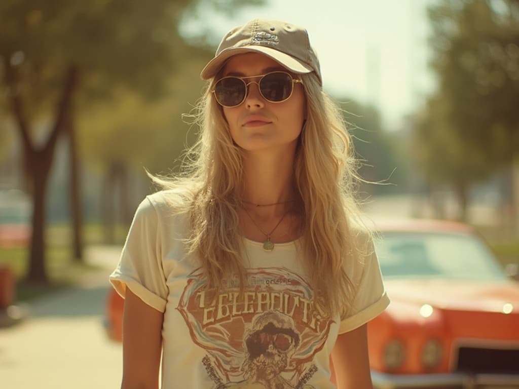 Mastering Retro Aesthetic Fashion Photography for T-Shirts