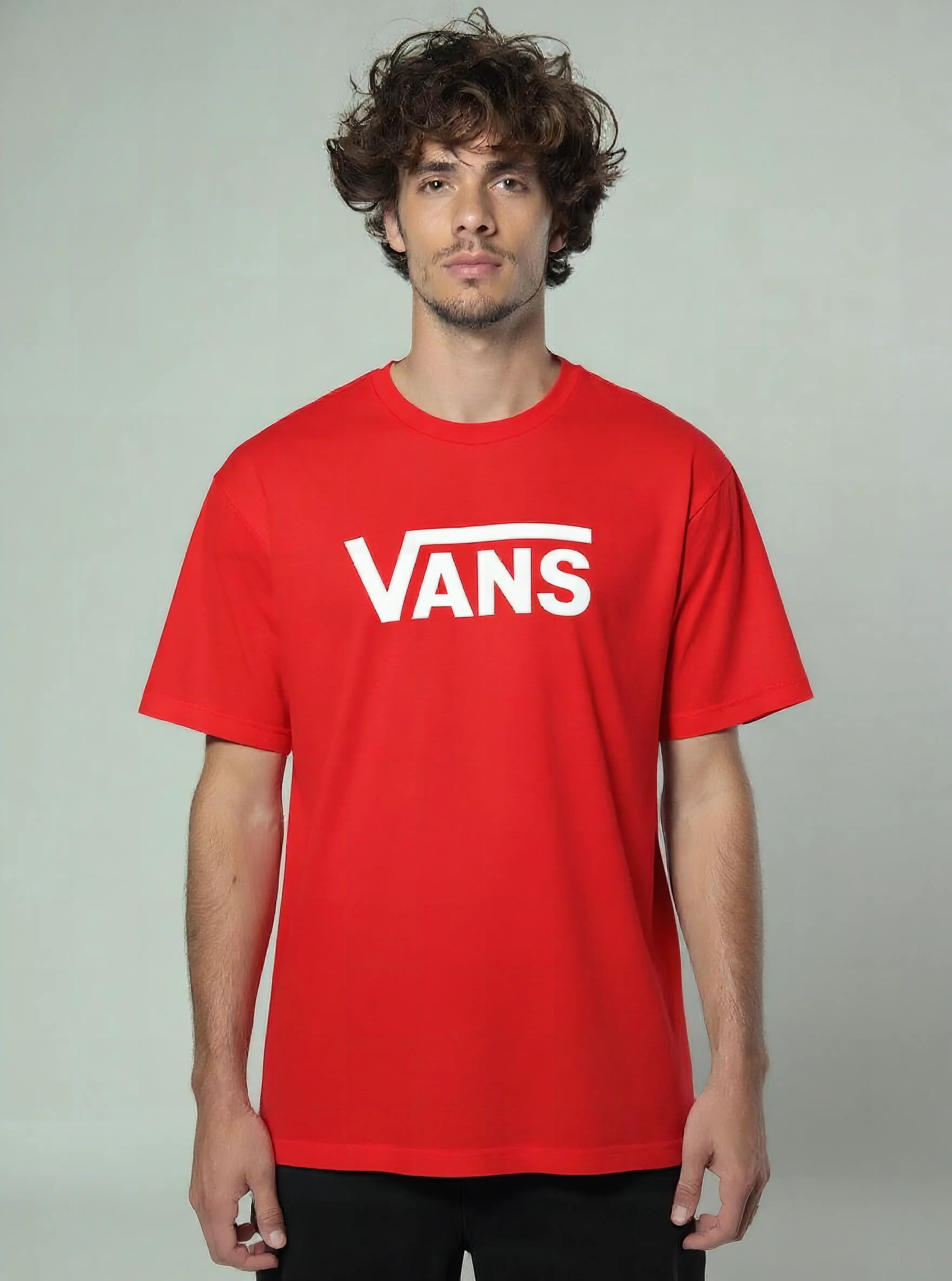 Minimal portrait in orange light